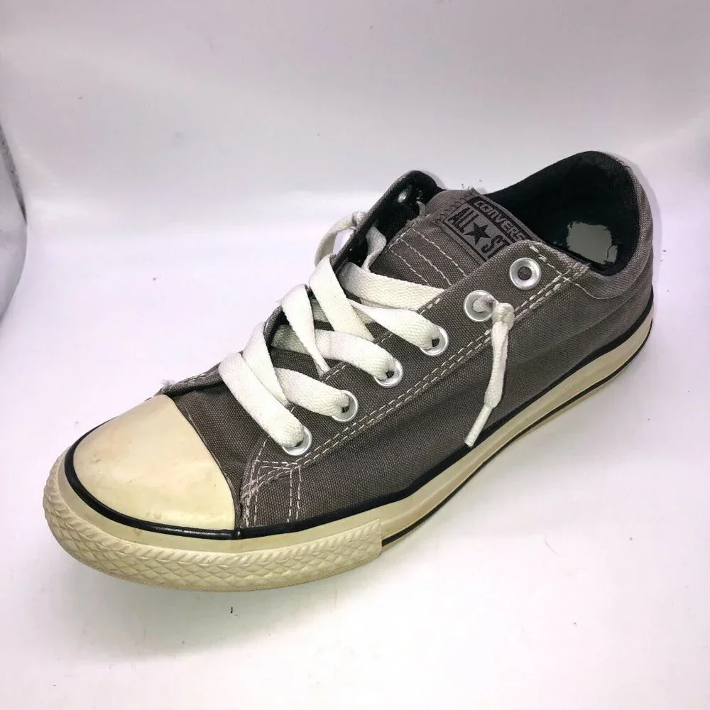 Converse All Star Junior 6 Mens 6 Gray Low Top Lace Up Padded Cushion Tongue